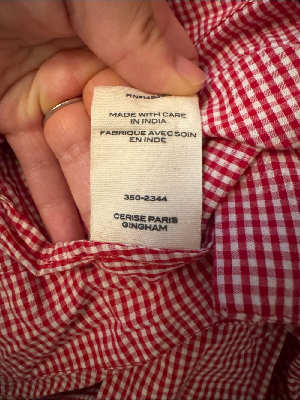 Dôen RARE Emmaretta in Red Gingham Size L - Picture 7 of 7